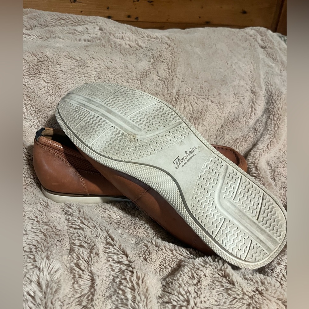 Florsheim Tan Leather Loafers - Picture 12 of 13
